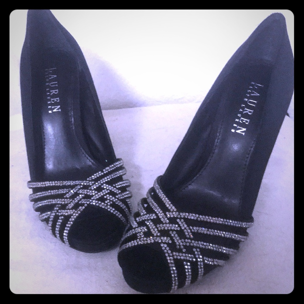 Lauren by Ralph Lauren Swarovski high heels. Size5